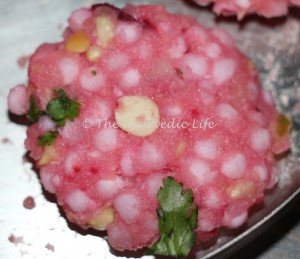 Saboodana Wada Beetroot