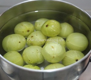 Amla Murabba - Cooking the Amla