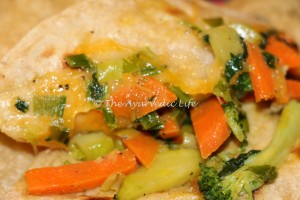 Wheat-Veggie Quesadillas - Close up