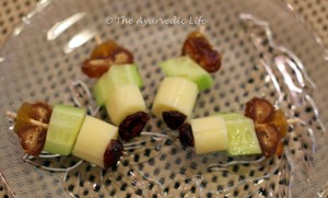 Fruit-Cheese Skewer - Plate
