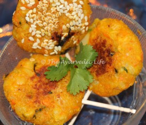 Oats-Paneer Lollipop - Closeup