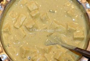 Paneer-Kale Frankie - Paneer Marinating