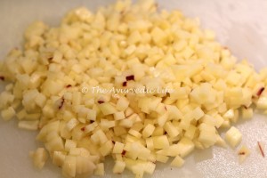 Sago Khichidi - Cut Potatoes