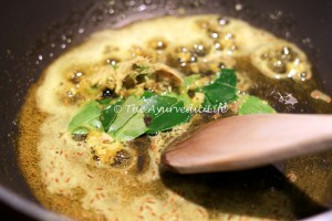 Sindhi Kadhi - Ginger Curry leaves