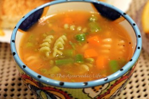 Sprouts 'n Tomato Soup - Closeup