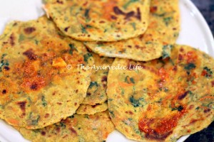 Tofu-Kale Paratha Wraps - Pickle