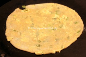 Tofu Paratha - Rolled Out