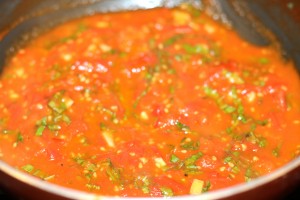 Tomato Basil Pasta Sauce - Add Flour