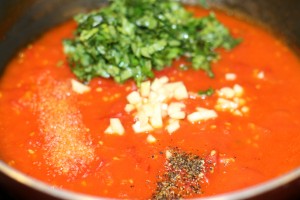 Tomato Basil Pasta Sauce - Basil & Garlic