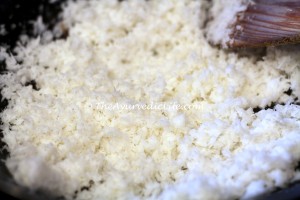 Coconut Burfi - Toast Coconut