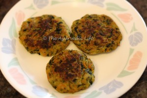 Mixed Vegetable Besan Paratha - Patties Done