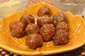 Date Chia Hemp Balls - Close Up