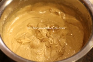 Wheat-Jaggery-Ghee Cake - Batter