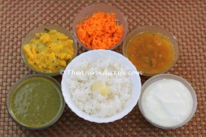 Mollagootal-Rasam-Rice Meal