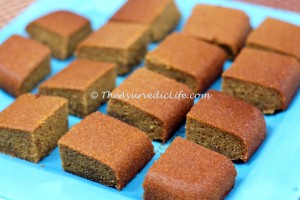 Sooji Date Cake - Pieces
