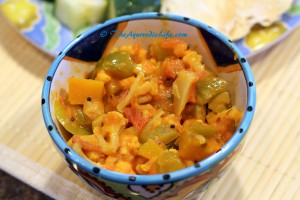 Cauliflower Pumpkin Bell Pepper Sabzi