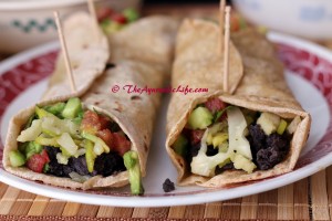 Black Bean Veggie Rolls