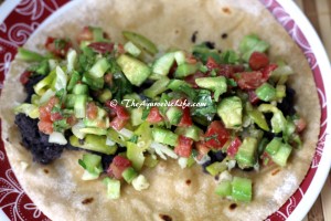 Black Bean Veggie Rolls - Assembly