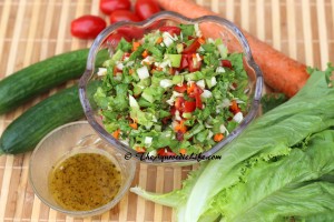 Summer Salad with Dressing