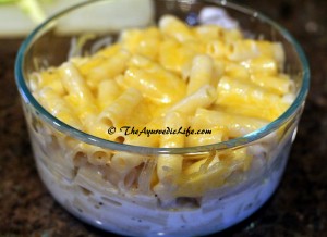 Brown Rice Pasta in White Sauce - After Oven