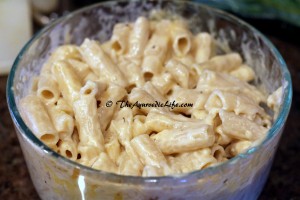Brown Rice Pasta in White Sauce - Mixed