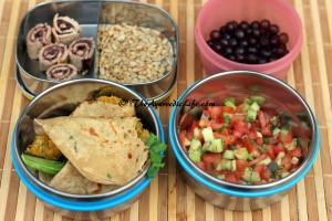 School Lunch - Chickpea Kebab Roll