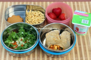 School Lunch - Paneer Wrap