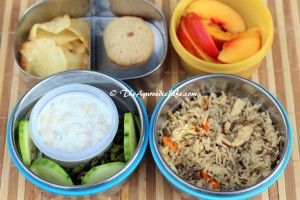 School Lunch - Sprout Paneer Rice
